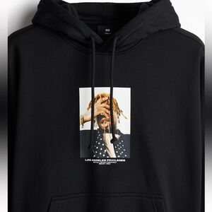 Loose Fit Printed Hoodie